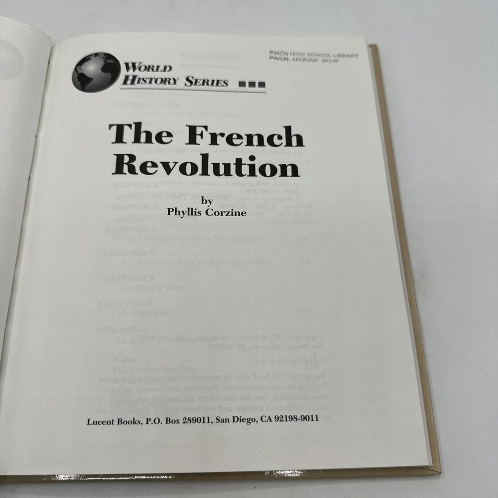 The French Revolution (World History Series) by Phyllis A. Corzine HC Ex Liberia